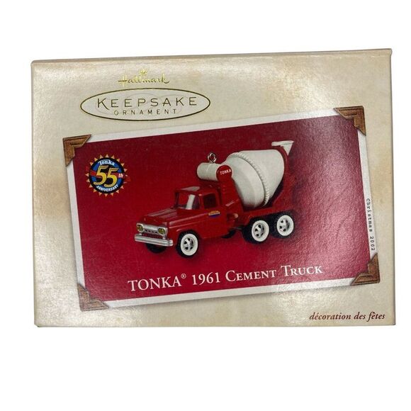Tonka 1961 Cement Truck Hallmark Keepsake Ornament Die-Cast Metal - Picture 1 of 3